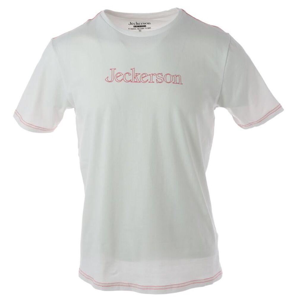 Jeckerson Crew Neck Short Sleeve Tee Men White Shirts